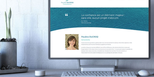 Page accueil Pauline Ducroq Consultante